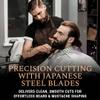 Ontaki 5.5" Beard & Hair Trimming Scissors - Professional Japanese Steel Hand-Forged Barber Shears for Mustache, Bangs, Men (Midnight Blue) - Hair Scissors view 2