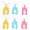 DEARMAMY 6pcs Kids U-Shape Toothbrush Set with Soft Silicone Heads 360 Manual Teeth Cleaning Tool for Toddlers Boys and Girls, Colorful Childrens Dental Care Kit Random Color view 1