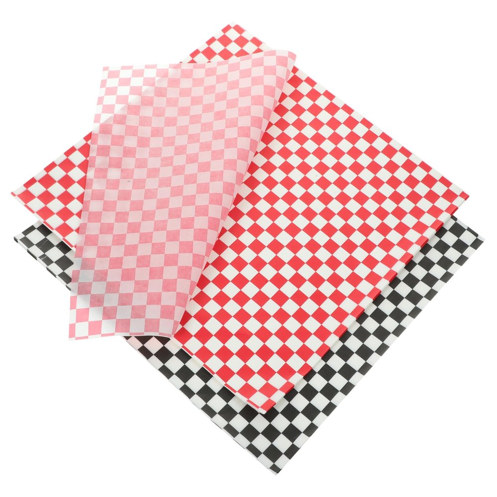 LIFKOME 100 Sheets Oil-Proof Food Wrap Paper Sandwich Wrapping Sheets Multipurpose Use Paper for Burgers and Sandwiches in Food Containers or Dishes