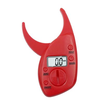 Beavorty Clip and with Fat to LCD Tool Body Caliper Display Measuring 0.1mm 0 Accurate Easy Use Plastic Bodyfat Calipers Measurement Range to 50mm Resolution Red for Fitness