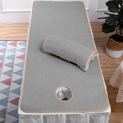 GAENZA Beauty Salon Bed Mattress Lash Bed Topper Massage Table Mattress with Breath Hole Spa Bed Accessories Memory Foam Mattress Pad Cushion Cover Square/Round/Trapezoidal Head,C,60 * 190cm