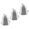 FJIXUO Sauna Hat 3 Pcs Felt Sauna Hats Thick Sauna Hats Protective Sauna Hats Comfortable Sauna Caps Sauna Hat view 1