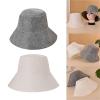 FJIXUO Sauna Hat 2pcs Felt Bathing Cap Headscarf Sauna Hat Cap Skin-friendly Wool Anti Heat For Bath House Lightweight(White) view 2