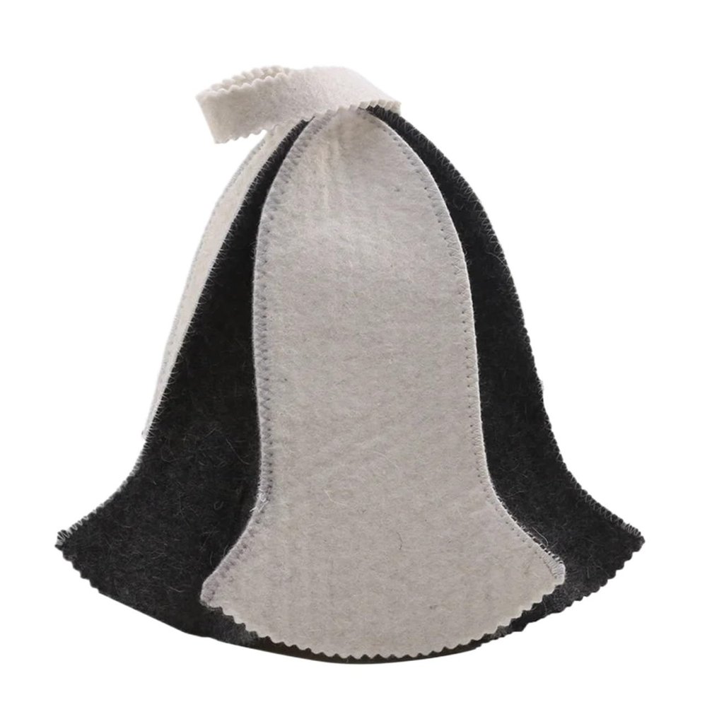 FJIXUO Sauna Hat 2pcs Felt Head Protection Bath Anti Heat Shower Cap Sauna Hat Sauna Vaporarium Accessories