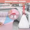 3 Gallon Small Trash-Bags Drawstring For Bathroom - White Plastic Mini Garbage Bags Unscented 60 Count 12 Liter Tiny Waste Basket Liners Kitchen Office Car Little Strong Thick Bulk Magesh view 4