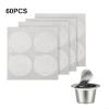 Aluminum Foil Stickers for Coffee Capsules, 40/60Pcs Sealing Lids with Strong Performance (60Pcs) view 4