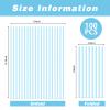 100 Pcs Blue and White Striped Paper Napkins - Disposable Blue Striped Dinner Napkins for Bathroom Wedding Birthday Baby Shower Picnic Party Supplies view 2
