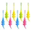 8pcs Kids Toothbrush Baby Cartoon Toothbrush Short Neck view 1