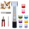 BarberBoss Professional Dog Grooming Kit, Dog Clippers, Cordless Low Noise Clippers for Thick Fur, Ceramic Blades, 8 Guide Combs, Rechargeable with USB Charging, LED Display view 1