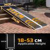 PURFINO Portable Wheelchair Ramp 213CM, 363KG Capacity, Non-Slip Aluminium Folding Ramp with Carborundum Surface for Steps, Thresholds, Kerbs, Stairs and Cars view 2