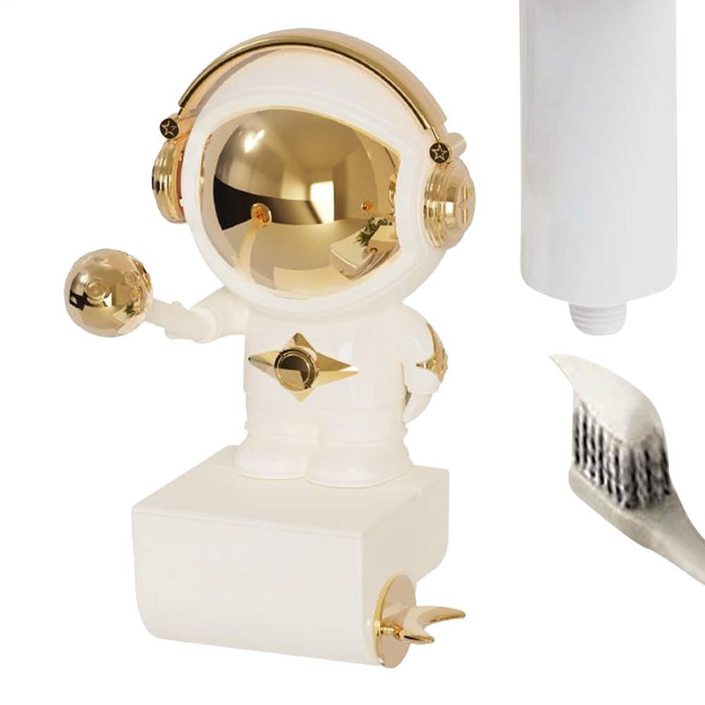 Toothpaste Dispenser and Holder Bathroom Organizer Storage