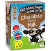 Viva Chocolate Flavoured Milk Drink - 27 x 200ml Cartons - Source of Calcium & Vitamin D - No Added Sugar - Long Life UHT - School Approved view 1