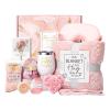 -Care Gift Basket - Luxury Pamper Hamper for Women | Flannel Blanket & Spa Relaxing Set | Relaxation Gift Box for Mum, Sister, Friend | Thoughtful Wellness Package for Birthday, Mother's Day, an view 1