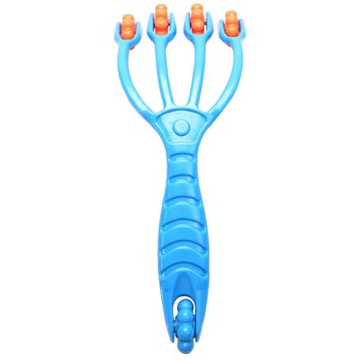 Pesfehhy Blue 4 Finger Massager Rolling Plastic Body Massager Relieve Fatigue to Buttock Hip Head Leg