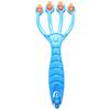 Pesfehhy Blue 4 Finger Massager Rolling Plastic Body Massager Relieve Fatigue to Buttock Hip Head Leg view 1