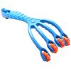 Pesfehhy Blue 4 Finger Massager Rolling Plastic Body Massager Relieve Fatigue to Buttock Hip Head Leg view 4