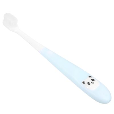 VALICLUD Children Manual Toothbrush and Non-Slip Handle, Safe for Kids Teeth with Bucket, Soft Bristles Made of Sturdy Pp and TPR White Simple Suitable for Babies and Kids Aged 2-12
