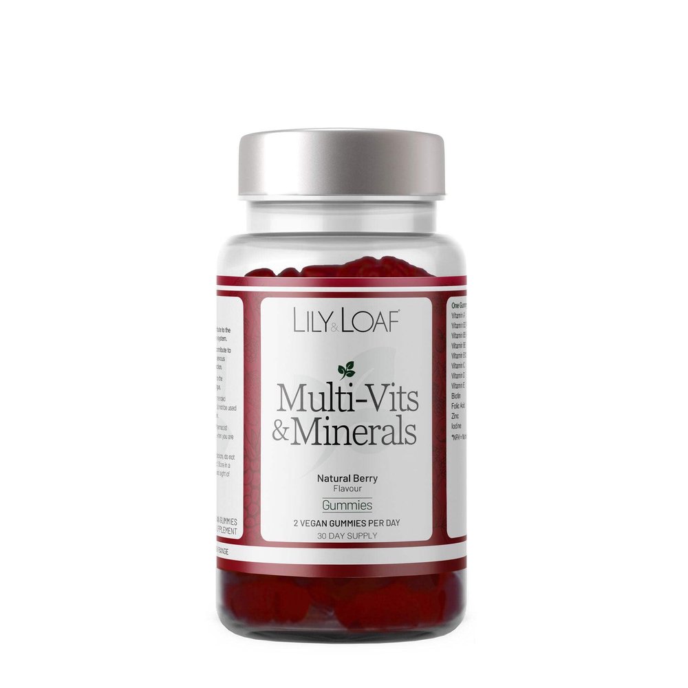 Lily & Loaf Multivitamin & Mineral Gummies 60 Vegan Gummies, 30-Day Supply Natural Berry Flavor Immune Support & Energy Boost