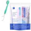 5 in 1 Mini Travel Toothbrush, Disposable Multi-Functional Oral Care Set Tool 4 Flavors, Portable Multi-Functional 5 in 1 Toothbrush view 1