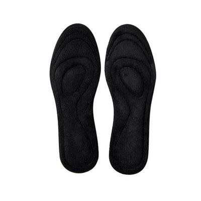 Keep Warm Fleece Insole Thicken Soft for Shoes Thicken Soft Massage Pad Cashmere Winter Thermal Insoles Man Woman Insole Insert(Black,EU39-40(250mm))