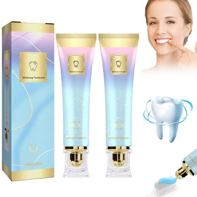 2025 Intensive Whitening Toothpaste, Whitening Toothpaste, Stain Removal Natural, Complete Care, Intensive Stain Removal & Complete Care (2PCS)