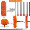 6m High Reach Telescopic Duster Kit with Adjustable Extension Pole (1.54.9m), Telescopic Cleaning Brush and Microfibre Head for Ceilings, Windows and Cobwebs view 2