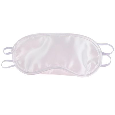 1/2/3/4PCS Silk Eye Mask Eyeshade Cover Shade Soft Blindfold Travel Eyepatch Natural Sleeping Eye Patch Sleep Mask Women Men(White_22PCS)