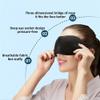 1/2/3/4PCS Eye Mask for Sleeping 3D Contoured Cup Blindfold Concave Molded Night Sleep Face Masks Block Out Light with Women Men Eyepatch(Dark Grey_4PCS) view 3