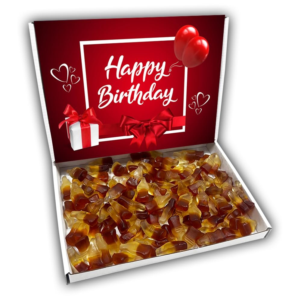 Cola Bottles Gift Box Hamper Birthday Present (BIRTHDAY RED)