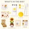 10Pcs Sunshine Gift for Women - Unique Care Package with Sunflower Gifts, Friendship Box of Sunshine for Mom Sister Wife, Get Well Soon & Birthday Present, Self Care Basket for Women Recovery view 3