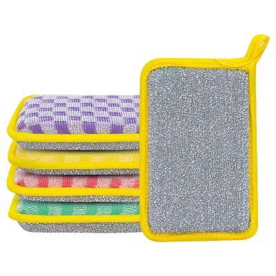 Kitchen Sponges, Cleaning Double-Sided, Multifunctional Sponges, Set of 5, Household Cleaner for Kitchen, Sink, Bathroom, Cookware