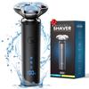 Electric Razor for Men, Men's Electric Shaver, 3-Blade Rotary Shaving System, Touch Switch, Type-C Fast Charging, LED Display, Travel Lock, 90+ Minutes Run Time view 1