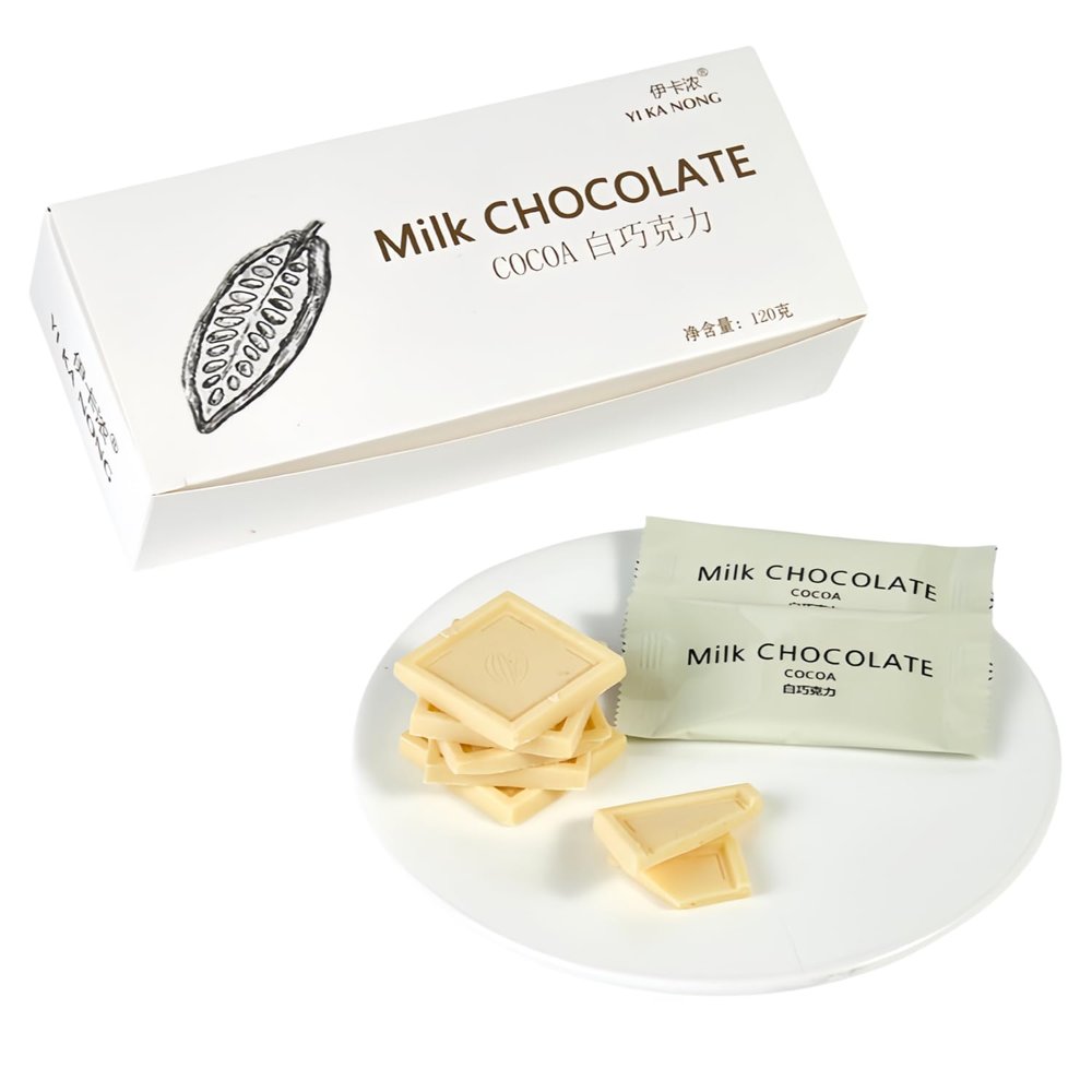 Chocolate Candy Biscuits, Casual Snacks, Internet Celebrity Snacks 120g (White Chocolate)