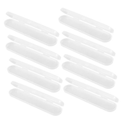 PACKOVE Portable Plastic Storage Boxes Set Multipurpose Containers Rectangular 8pcs Easy Maintenance Space-saving Organisers for Storage Spaces and Bookshelves