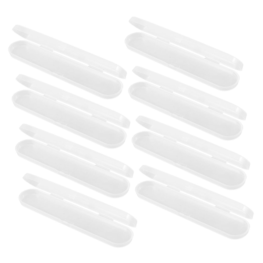 PACKOVE Portable Plastic Storage Boxes Set Multipurpose Containers Rectangular 8pcs Easy Maintenance Space-saving Organisers for Storage Spaces and Bookshelves