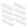PACKOVE Portable Plastic Storage Boxes Set Multipurpose Containers Rectangular 8pcs Easy Maintenance Space-saving Organisers for Storage Spaces and Bookshelves view 1