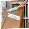 PACKOVE Portable Plastic Storage Boxes Set Multipurpose Containers Rectangular 8pcs Easy Maintenance Space-saving Organisers for Storage Spaces and Bookshelves view 2