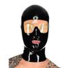 WXLPCGO Latex Hood Rubber Head Mask Black Unisex Hood Mask with Trim Back Zipper Open For Beautiful Girl Women(Size:S-63CM) view 1