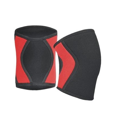 CYMMIYT Knee Support 1 Pair Squat 7mm Knee Sleeves Pad Support Men Women Gym Sports Compression Knee Protector For Weightlifting(Red,XL)