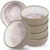 Moritz & Moritz Alhambra 6 x cereal bowls, mousse, stylish and robust porcelain bowls set for cereal, soups and salads, dishwasher safe, microwave safe, for everyday use view 1