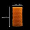 FUWQEPA 50pcs Fruit Mesh Cover, Seven Color 14x7cm Shockproof Protective Cover Vegetable Packaging Orange Kiwi Grape Anti-Squeeze Bag view 3