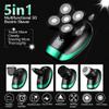 Agmoctz 5 in 1 Rechargeable Electric Shaver, Shaving Hair Cutting Nose Hair, Ear Hair Trimmer, Men's Cleaning Brush view 4