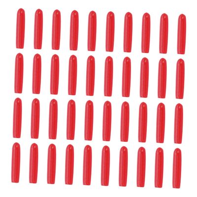 BATHVEVE Silicone Tweezers Protective Covers Red for Eyelash Crafting Process 120pcs Non-Slip Tweezers Cover Caps, Lightweight and Easy to Store for Precision Tool Protection