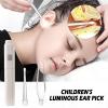 Ear Cleaner, Ear Cleaning Tool with LED Lighting, Ergonomic Ear Wax Curette with Tweezers for Home, & Travel view 2