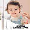 Ear Cleaner, Ear Cleaning Tool with LED Lighting, Ergonomic Ear Wax Curette with Tweezers for Home, & Travel view 3