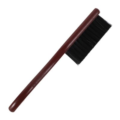 SHERCHPRY Vintage Wooden Beard Brush with Nylon Bristles for Men, Small Travel Beard Comb for Removing Grime and Thorough Cleaning, Retro Stylish Facial Hair Care Tool