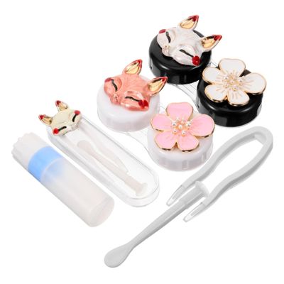 CALLARON Pocket Lens Holder Contact Lens Storage Case with Tools Plastic Lightweight Fine Workmanship Assorted Color Compact Design for Backpack and Bag