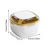 Denture Cups Soaking, Leak Proof Denture Cleaning, 3.74x3.74in Retainer Cleaning Box, Denture Bath Cup, Mouth Guard Case for Home, Offices, Car, Travel, Convenient, Portable view 2