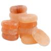 14 Pcs Himalayan Salt Massage Stone Pink Crystal Hand-Carved Stone for Massage Therapy and Deodorant Flat Oval Hot Cold Stones for Spa Relaxing Healing, 9 x 6.5 cm view 1
