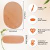 14 Pcs Himalayan Salt Massage Stone Pink Crystal Hand-Carved Stone for Massage Therapy and Deodorant Flat Oval Hot Cold Stones for Spa Relaxing Healing, 9 x 6.5 cm view 2